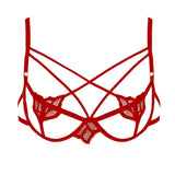 Red Rubi Cupless Bra