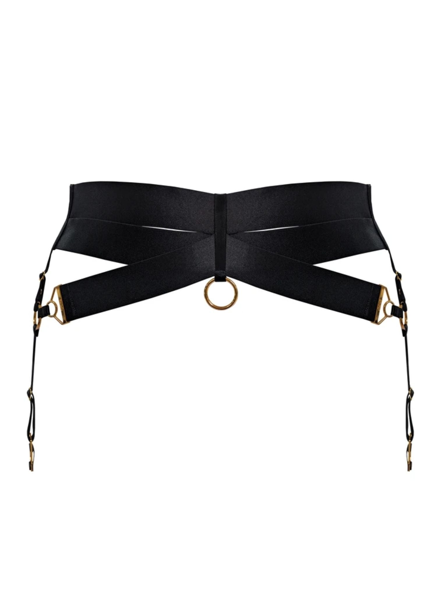 Bordelle Aurea Suspender Belt (Black) - Luxury Lingerie - Sexy Lingerie