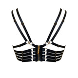 Bordelle Kleio Ouvert Wired Bra (Black) - Cupless Open Bra | Avec Amour Luxury Lingerie