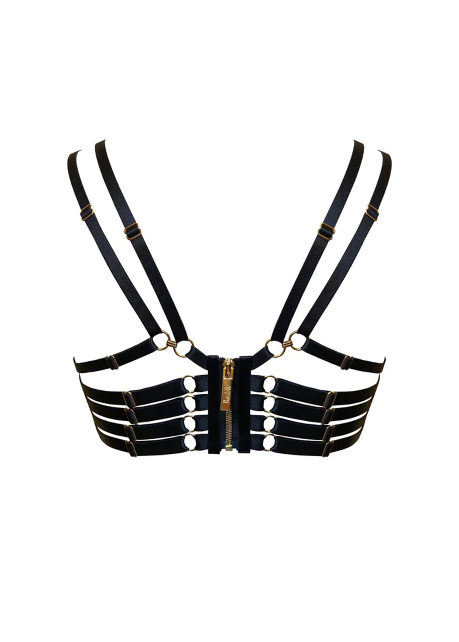 Bordelle Kleio Ouvert Wired Bra (Black) - Cupless Open Bra | Avec Amour Luxury Lingerie