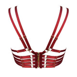 Bordelle Kleio Ouvert Wired Bra (Burnt Red) - Cupless Open Bra | Avec Amour Luxury Lingerie