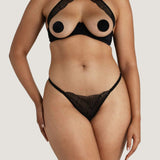 Coco de Mer - Athena Quarter Cup Bra (Black) | Avec Amour Lingerie