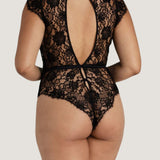 Coco de Mer - Hera Bodysuit (Black) | Avec Amour Luxury Lingerie