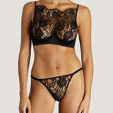 Coco de Mer - Hera Brazilian Knicker (Black) | Avec Amour Luxury Lingerie