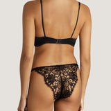 Coco de Mer - Hera Brazilian Knicker (Black) | Avec Amour Luxury Lingerie