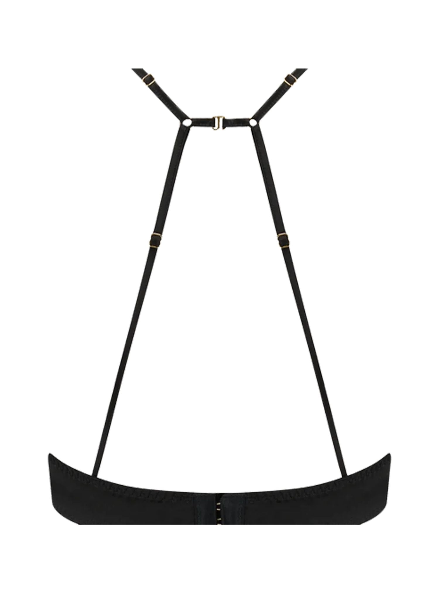 Coco de Mer Hera Quarter Cup Bra (Black) | Avec Amour Luxury Lingerie
