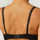 Coco de Mer Aria Plunge Bra Underwire Gold Embroidery - Luxury Lingerie