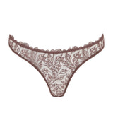 Coco de Mer Paeonia Open Knicker - Taupe Lace - Ouvert Panty | Avec Amour Sexy Lingerie