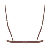 Coco de Mer Paeonia Triangle Open Bra - Taupe Lace - Cupless Bralette | Avec Amour Sexy Lingerie