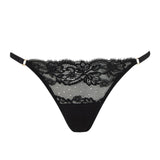 Coco de Mer Seraphine Black Lace G-String - Sexy Lingerie