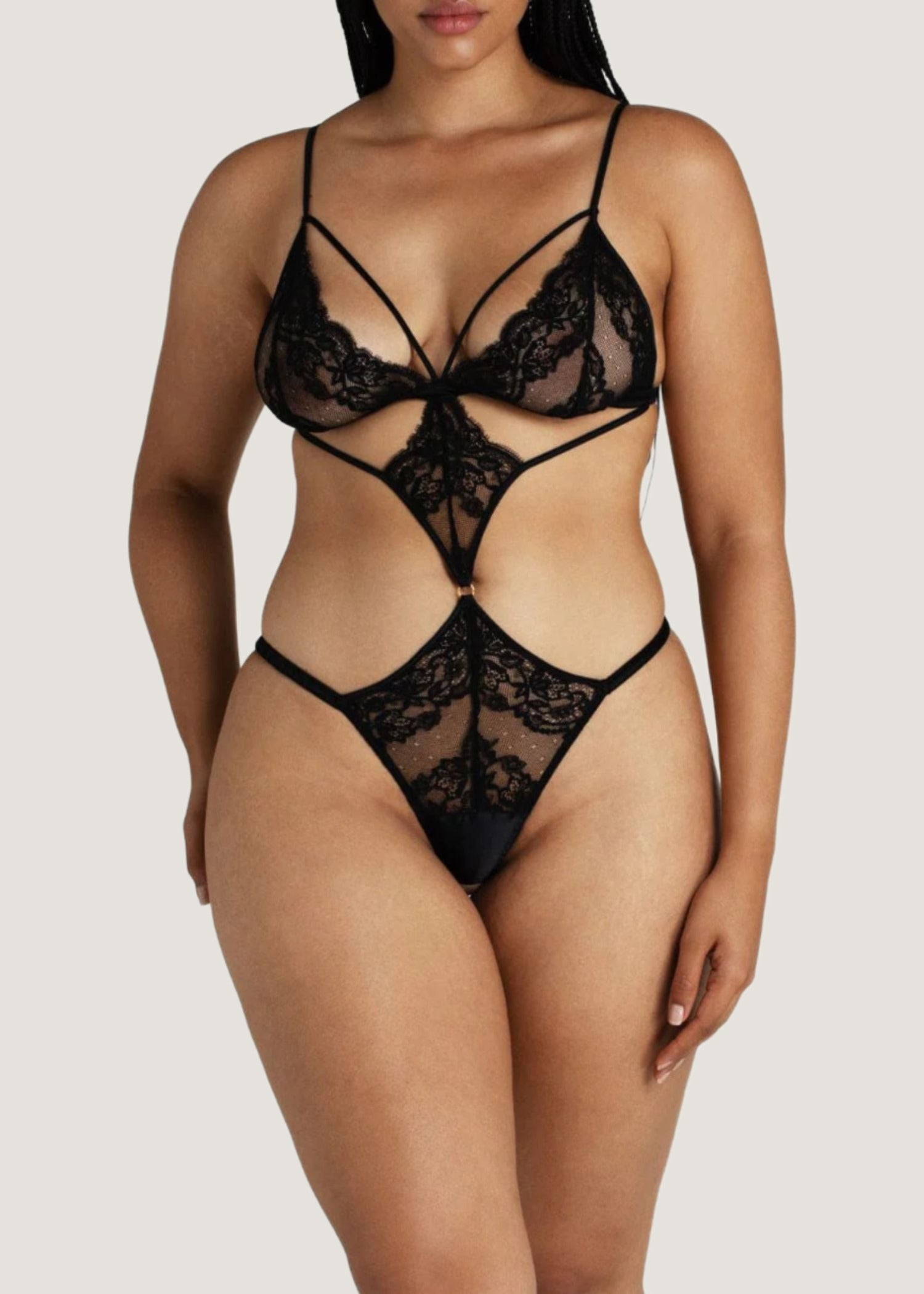 Coco de Mer - Seraphine Playsuit (Black) | Avec Amour Lingerie