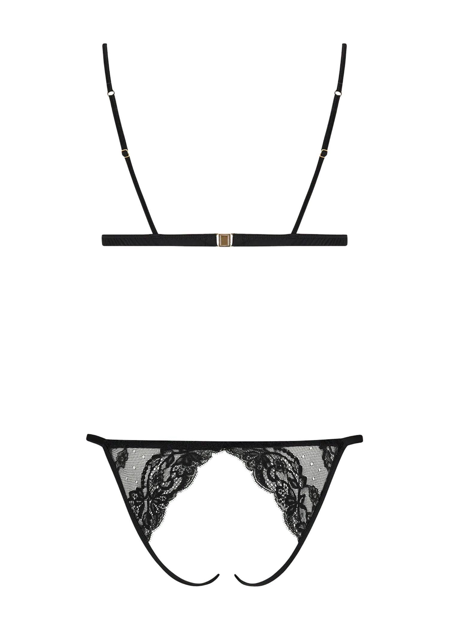Coco de Mer - Seraphine Playsuit (Black) | Avec Amour Lingerie
