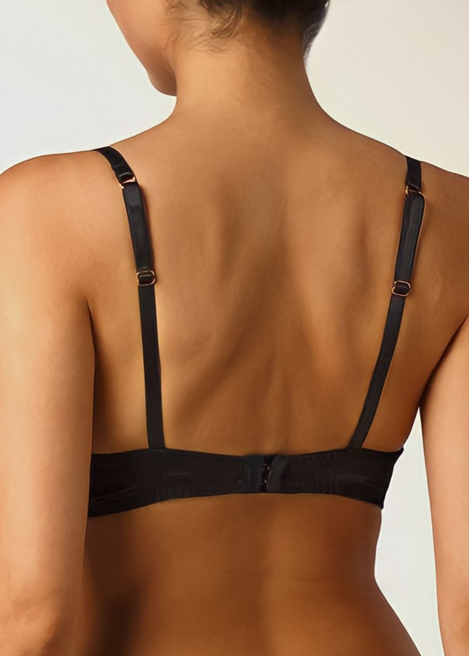 Coco de Mer Seraphine Black Lace Quarter Cup Plunge Bra - Sexy Lingerie