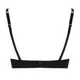 Coco de Mer Seraphine Black Lace Quarter Cup Plunge Bra - Sexy Lingerie