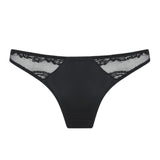 Coco de Mer Seraphine Black Lace Spanking Knicker - Open Back Brief - Sexy Lingerie