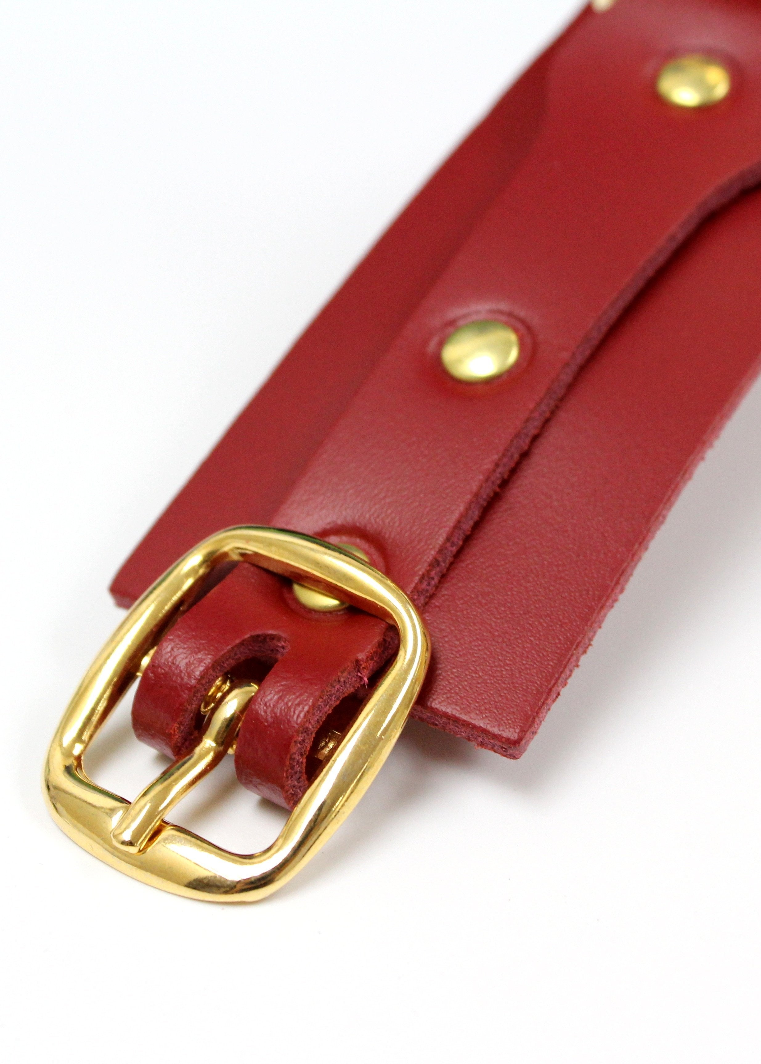 Bridge Cuff Set (Red)-Accessories-ELF Zhou-AvecAmourLingerie