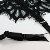 God Save Queens Valentina Lace Suspender Belt Black | Luxury Lingerie