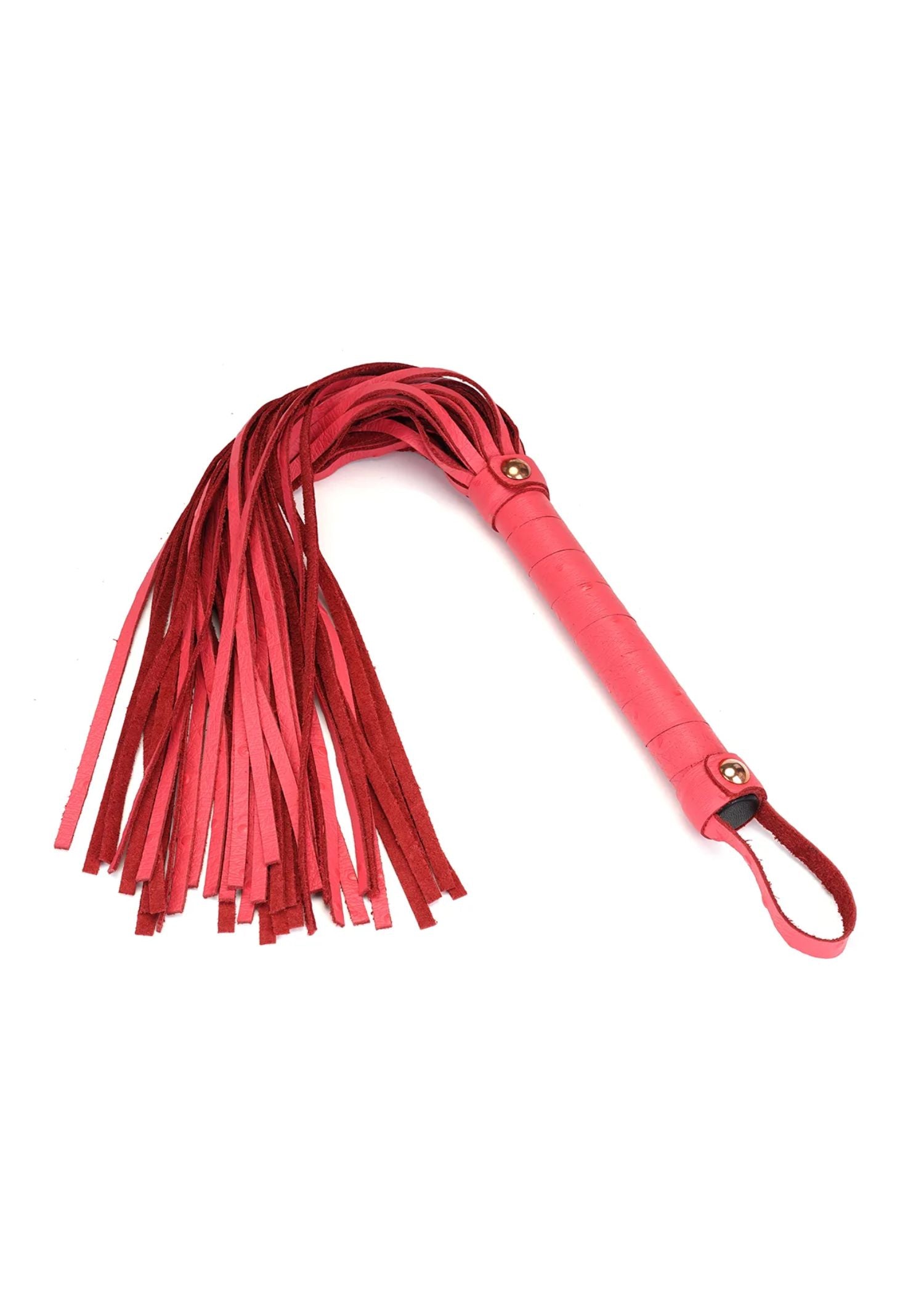 Liebe Seele Angel's Kiss Pink Leather Flogger - BDSM Toy | Avec Amour Lingerie