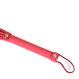 Liebe Seele Angel's Kiss Pink Leather Flogger - BDSM Toy | Avec Amour Lingerie