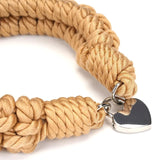 Liebe Seele Bound You II Bondage Rope with Silver Lockable Heart Padlock - BDSM Bondage Toys | Avec Amour