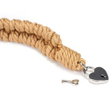 Liebe Seele Bound You II Bondage Rope with Silver Lockable Heart Padlock - BDSM Bondage Toys | Avec Amour