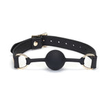 Liebe Seele Dark Secret Leather Ball Gag - BDSM Sex Toys Bedroom Fun