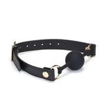 Liebe Seele Dark Secret Leather Ball Gag - BDSM Sex Toys Bedroom Fun