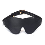 Liebe Seele - Dark Secret - Black Leather Blindfold - BDSM Sex Toys
