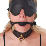 Liebe Seele - Dark Secret - Black Leather Blindfold - BDSM Sex Toys