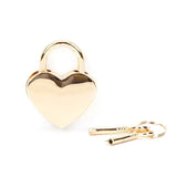 Liebe Seele Gold Heart Padlock with Key - BDSM Bondage Bedroom Fun | Avec Amour