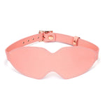 Liebe Seele Pink Dream Leather Blindfold - BDSM Bondage Accessories | Avec Amour Lingerie