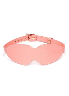 Liebe Seele Pink Dream Leather Blindfold - BDSM Bondage Accessories | Avec Amour Lingerie