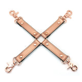 Liebe Seele Rose Gold Memory Hogtie - Handcuff / Ankle Cuff Accessory - BDSM Bondage Sex Toys | Avec Amour