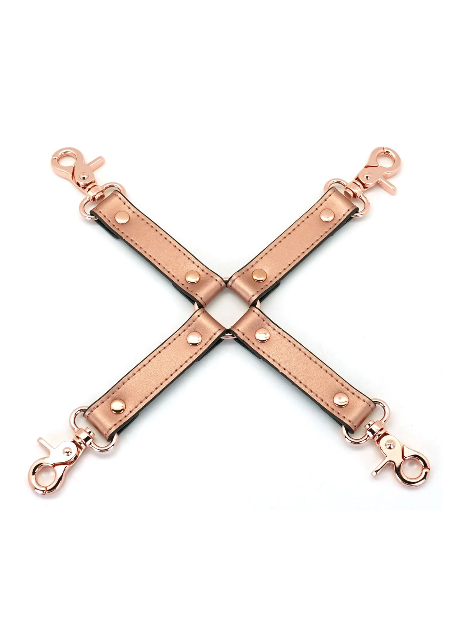Liebe Seele Rose Gold Memory Hogtie - Handcuff / Ankle Cuff Accessory - BDSM Bondage Sex Toys | Avec Amour