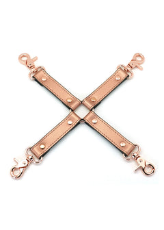 Liebe Seele Rose Gold Memory Hogtie - Handcuff / Ankle Cuff Accessory - BDSM Bondage Sex Toys | Avec Amour