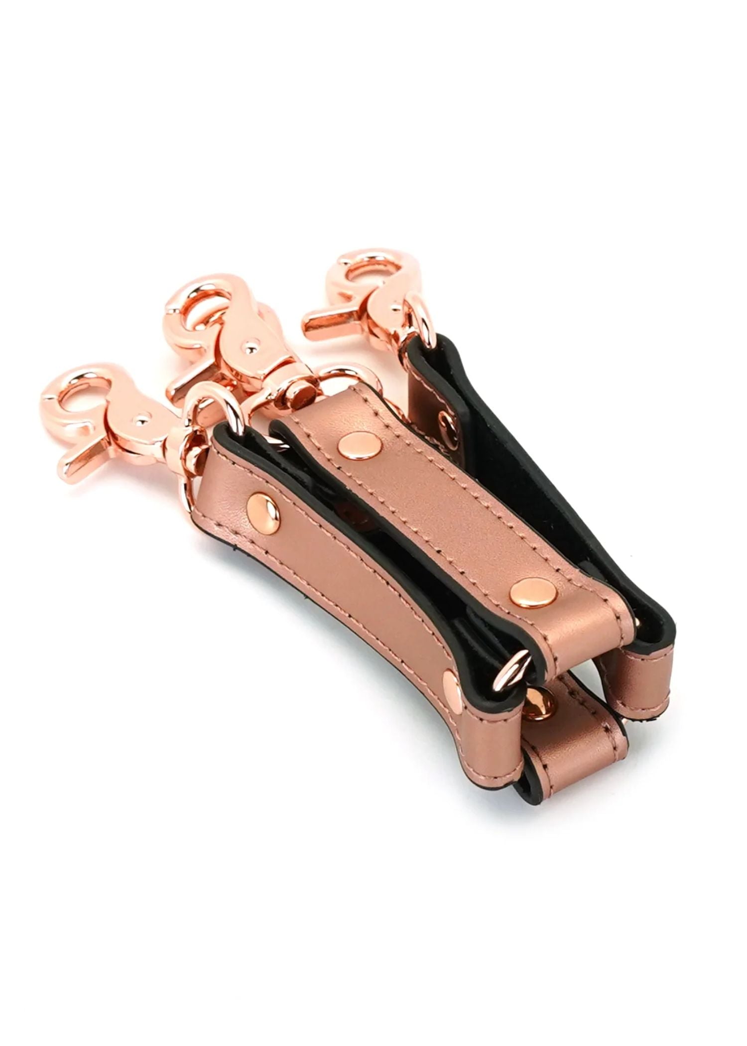 Liebe Seele Rose Gold Memory Hogtie - Handcuff / Ankle Cuff Accessory - BDSM Bondage Sex Toys | Avec Amour