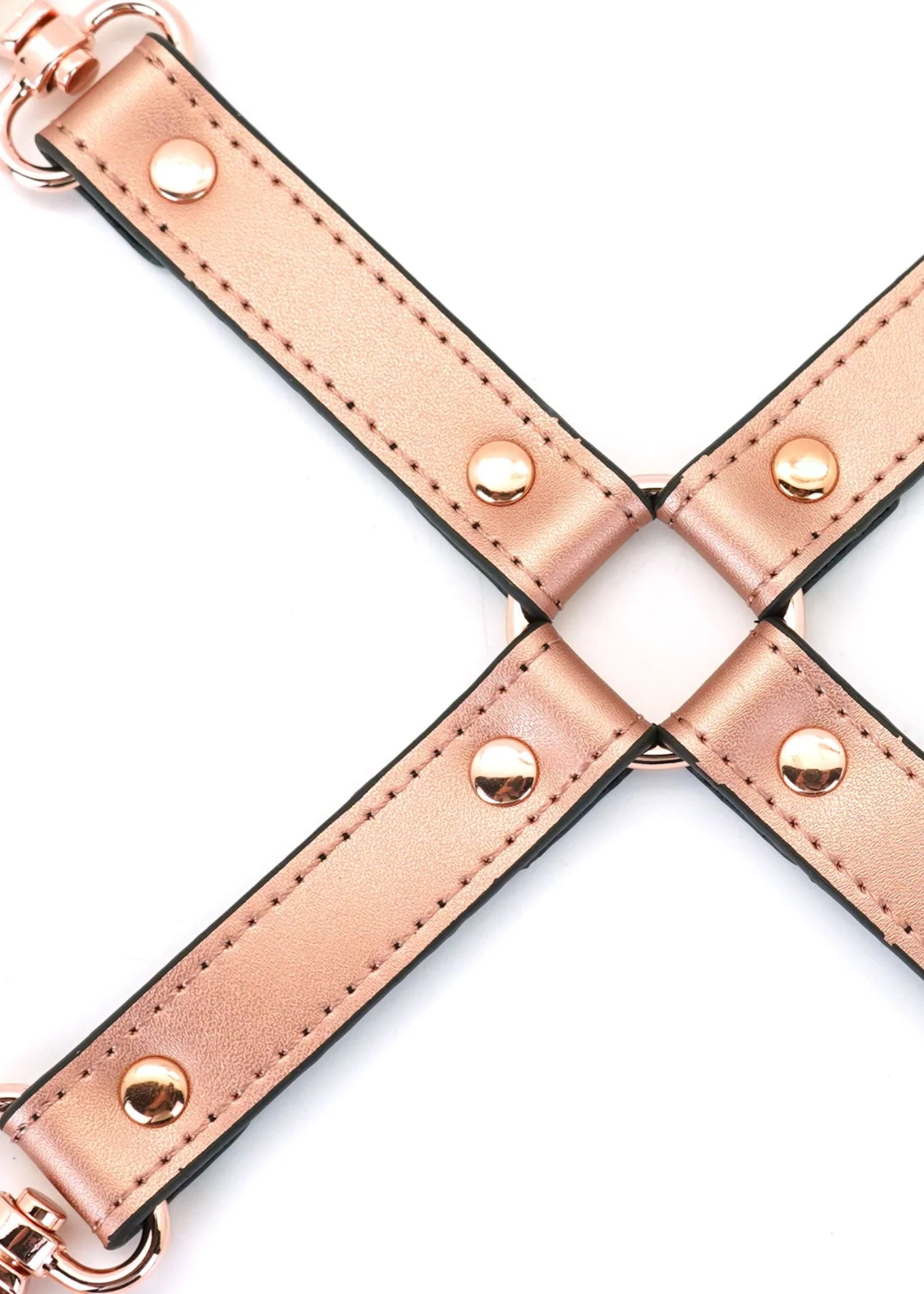 Liebe Seele Rose Gold Memory Hogtie - Handcuff / Ankle Cuff Accessory - BDSM Bondage Sex Toys | Avec Amour