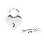 Liebe Seele Silver Heart Padlock with Key - BDSM Bondage Bedroom Fun | Avec Amour