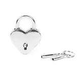 Liebe Seele Silver Heart Padlock with Key - BDSM Bondage Bedroom Fun | Avec Amour