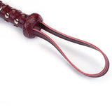 Liebe Seele Wine Red Flogger - Durable with Studded Handle - Bondage BDSM Sex Toy | Avec Amour