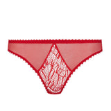 Maison Close Accroche Coeur Panty (Red) - Cutout Back Lace Underwear | Avec Amour Luxury Lingerie