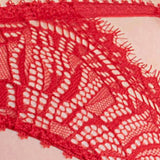 Maison Close Accroche Coeur Panty (Red) - Cutout Back Lace Underwear | Avec Amour Luxury Lingerie