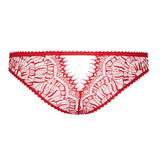 Maison Close Accroche Coeur Panty (Red) - Cutout Back Lace Underwear | Avec Amour Luxury Lingerie