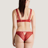 Maison Close Accroche Coeur Open Cup Bra (Red) | Avec Amour Lingerie