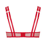 Maison Close Accroche Coeur Open Cup Bra (Red) | Avec Amour Lingerie