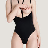 Le Petit Secret Naked Breast Thong Body (Black)