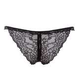 Maison Close Le Petit Secret Openable Black Lace Tange - Crotchless Panty - Avec Amour Sexy Lingerie