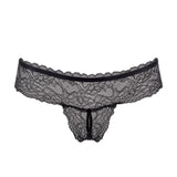Maison Close Le Petit Secret Openable Tanga - Black Lace Thong | Avec Amour Sexy Lingerie
