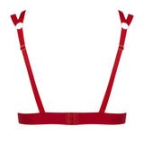 Maison Close Tapage Nocturne (Red) - Naked Triangle Bra - Cupless Bra, Open Bra, Bondage Bra | Avec Amour Sexy Lingerie