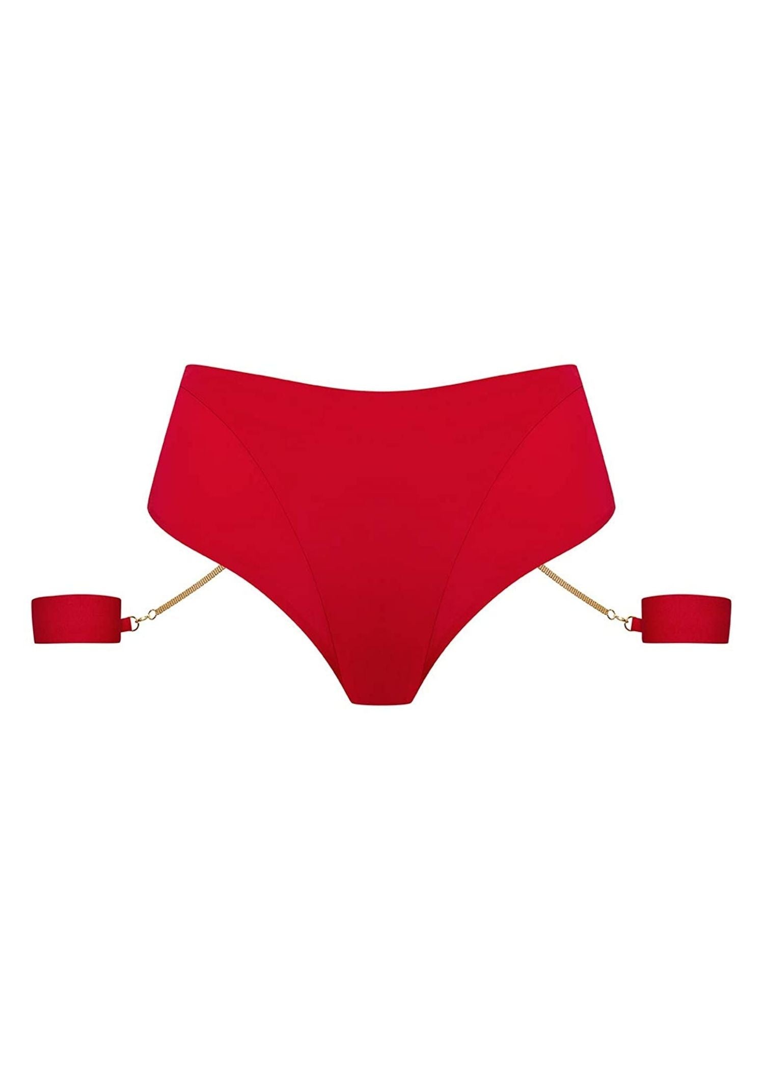 Maison Close Tapage Nocturne Red Open High Waist Thong – Avec Amour Lingerie